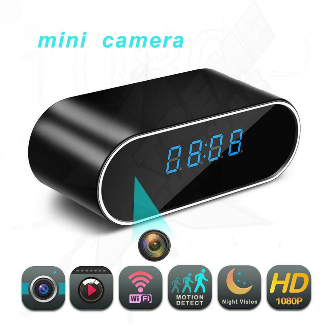 Cámara Oculta Espía Reloj Alarma de Mesa Wifi DV DVR - Image 5