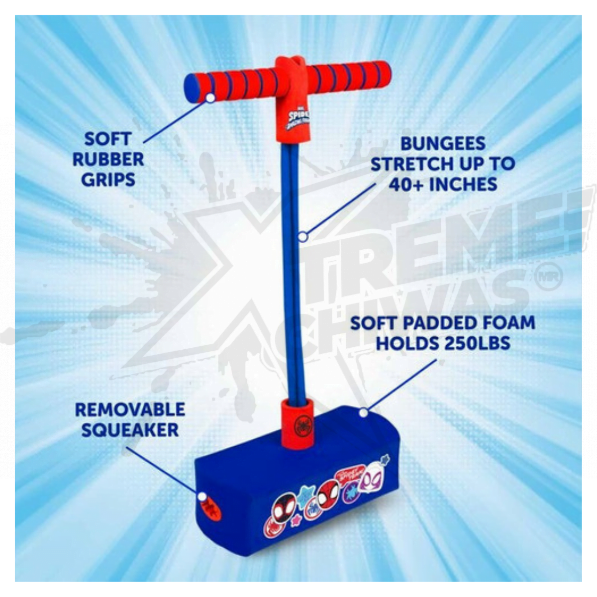 Pogo Saltarín De Spyder Man Color Azul - Image 4