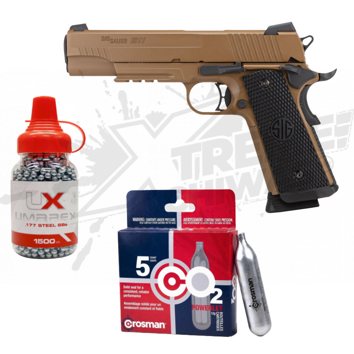 Pistola Sig Sauer Emperor Scorpion CO2 Tanques Bbs .177 (4.5mm)