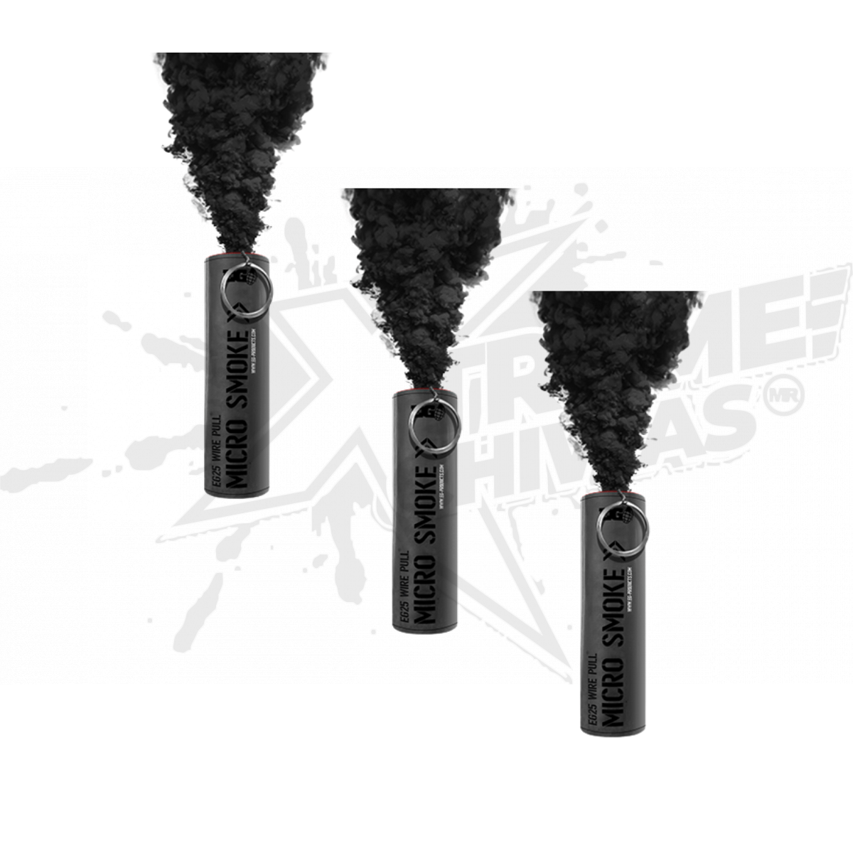 Paquete 3 Granadas De Humo EG25 Negro Enola Gaye