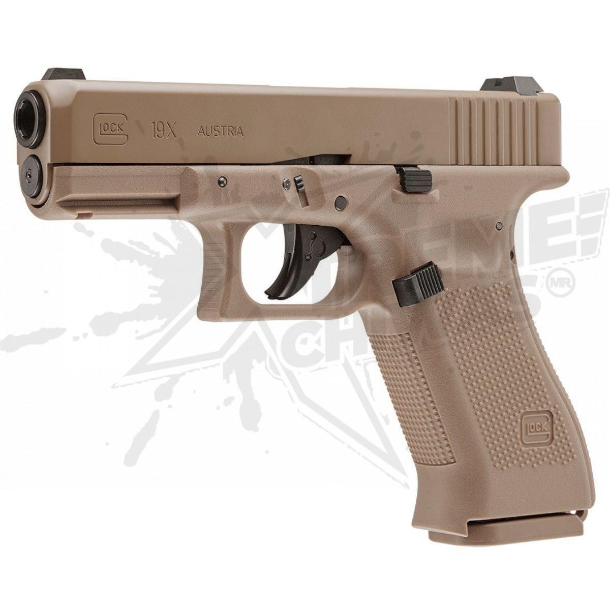 Pistola Umarex 19x Glock Gen 5 Blowback Combo CO2 Bbs .177 (4.5mm) - Image 5