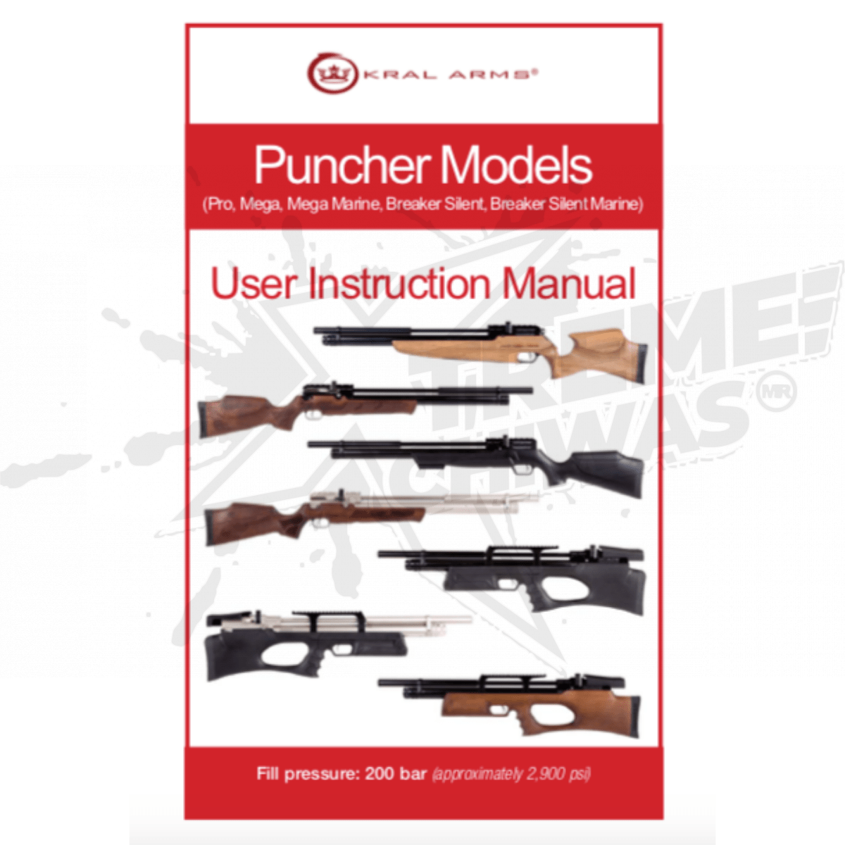 Rifle Kral Puncher Breaker Bomba Marine Pcp .25 (6.35mm) - Image 9