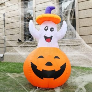 Inflable de Hallowen Inflable de Fantasma en Calabaza