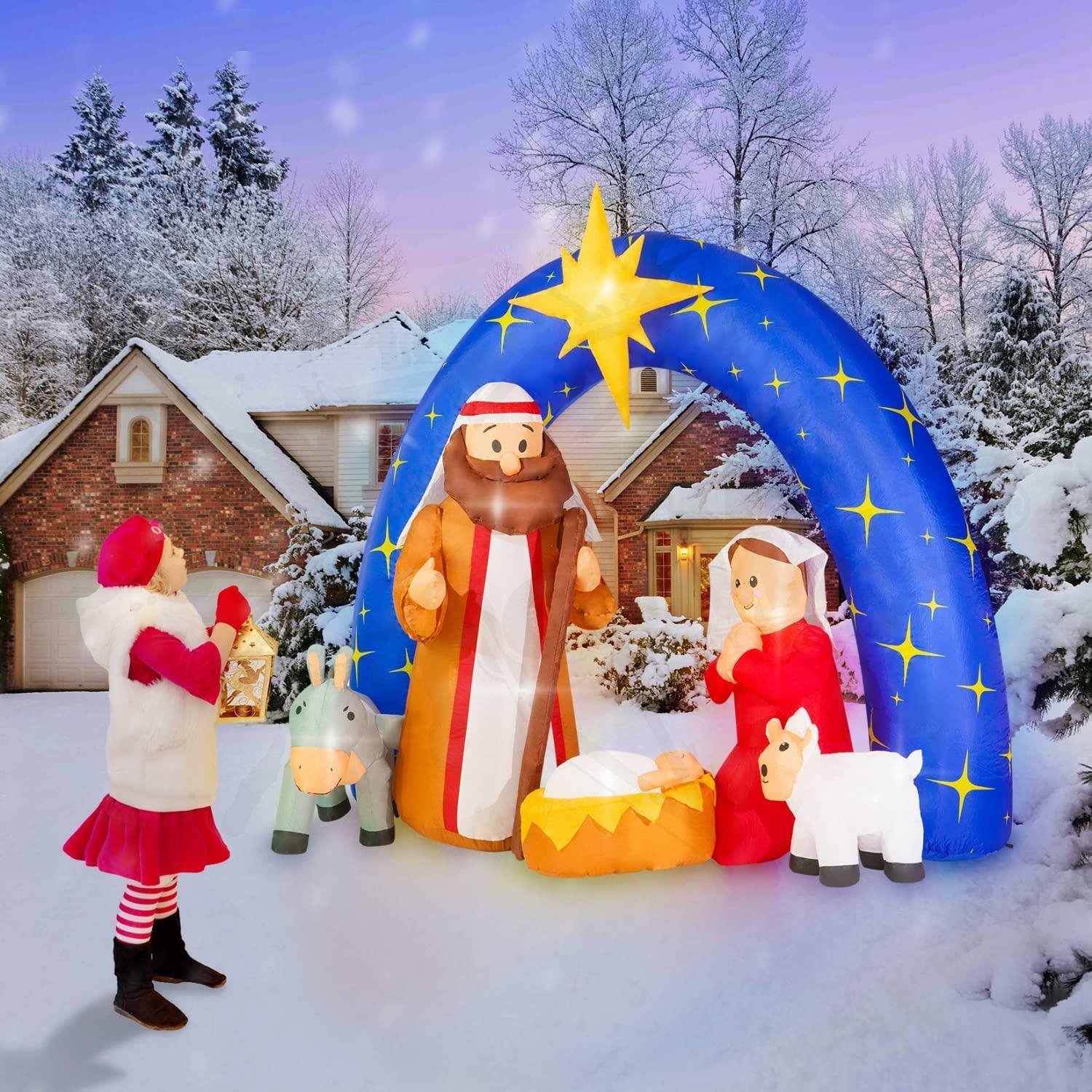 Inflable Navideño Nacimiento Jesús, José y María 1.8m - Image 2