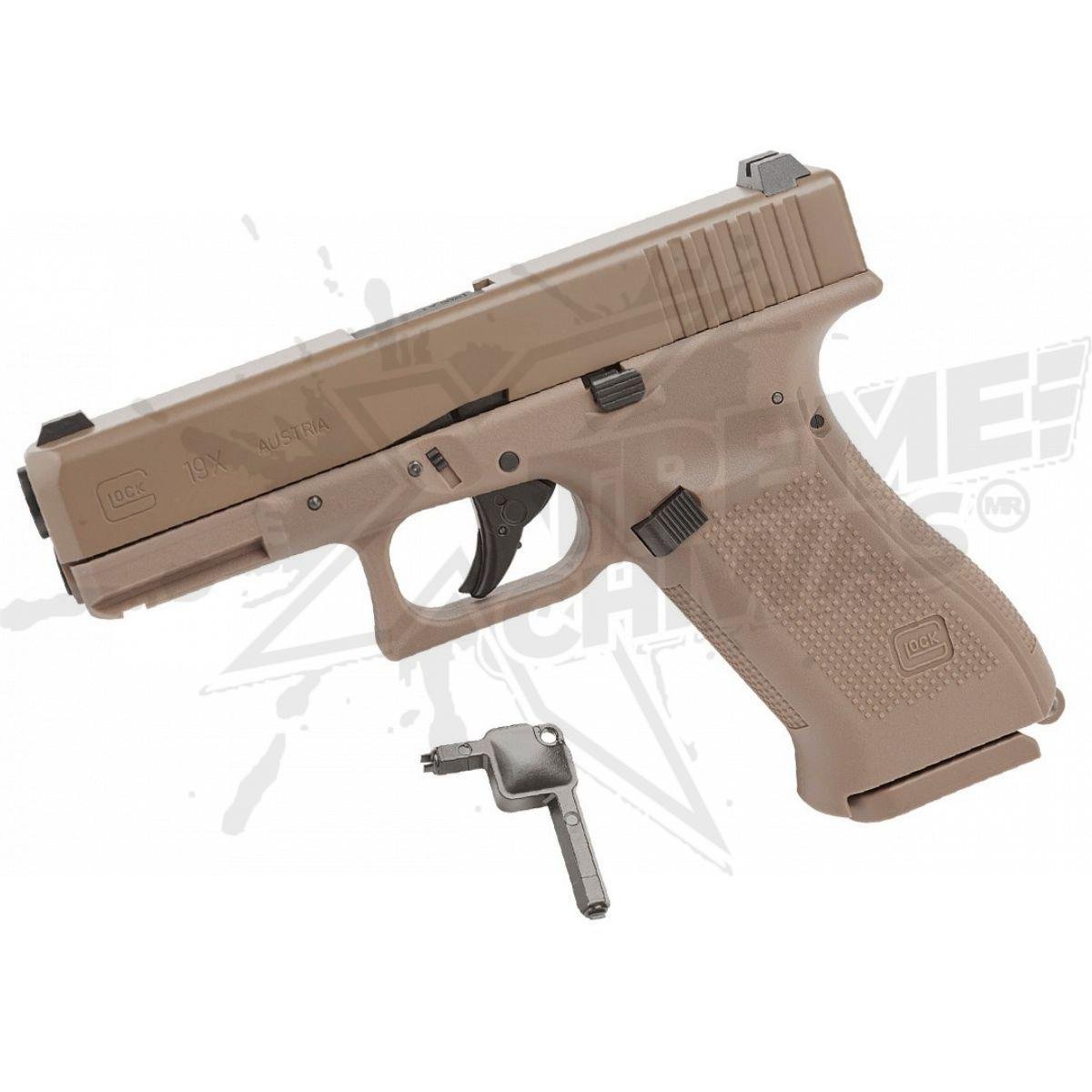 Pistola Umarex 19x Glock Gen 5 Blowback Combo CO2 Bbs .177 (4.5mm) - Image 6