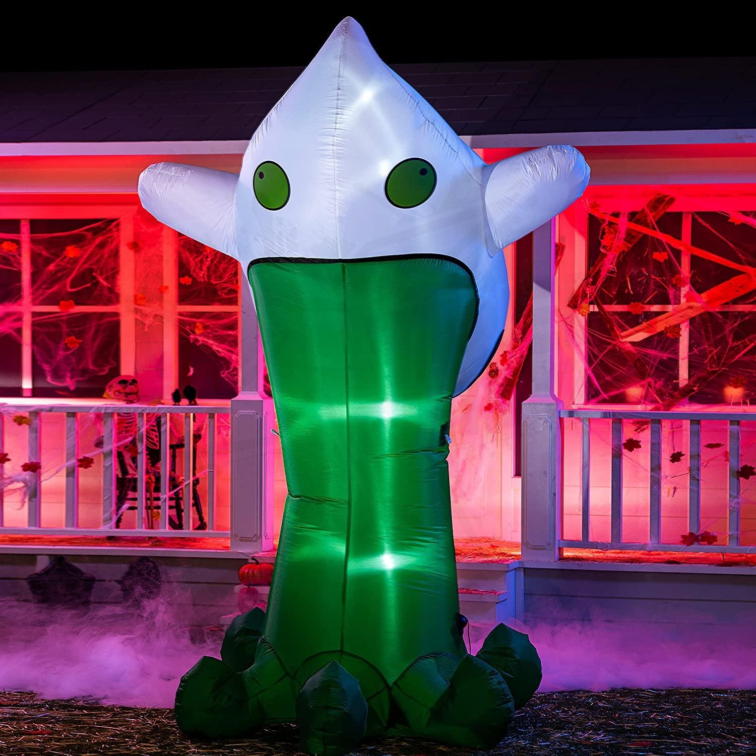 Inflable para Hallowen de Fantasma 11.5ft con Led.