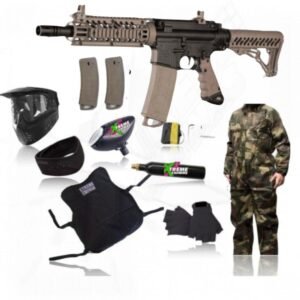Equipo Marcadora Tippmann Tmc Magfed Arena Tanque Co2, Hopper, Careta, Chaleco, Cuellera, Guantes, Overol