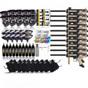 Paquete Tippmann Cronus Basic 10 Tanques Co2 Careta Hopper Chaleco Pintura y Tanque de Llenado