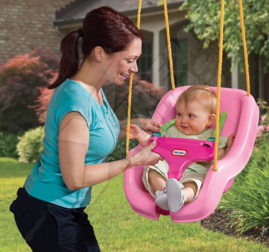 Columpio Jardín Para Bebe Rosa Little Tikes