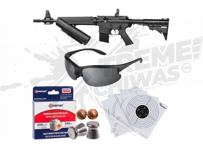 Rifle Crosman M4-177 Negro Paquete .177 (4.5mm)