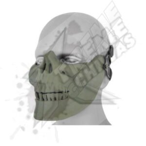 Mascara Media Cara Calavera Verde