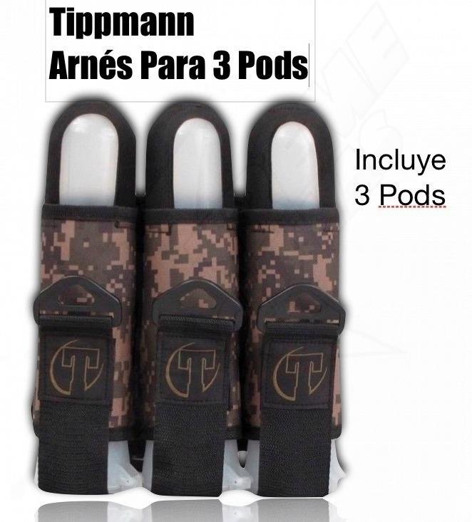 Arnes Tactico Tippmann 3 pods Gotcha