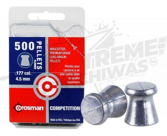 Municiones Crosman Wadcutter cal.177 7.4gr 500pz