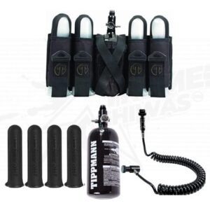 Paquete Tippmann Arnes 4+1 Negro, Pods, Linea Remoto Y Tanque Hpa de 48 Ci