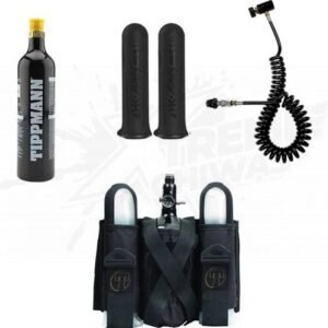 Paquete Paintball Tippmann Arnes 2+1 Negro, Pods, Tanque 12 Oz y Linea Remoto