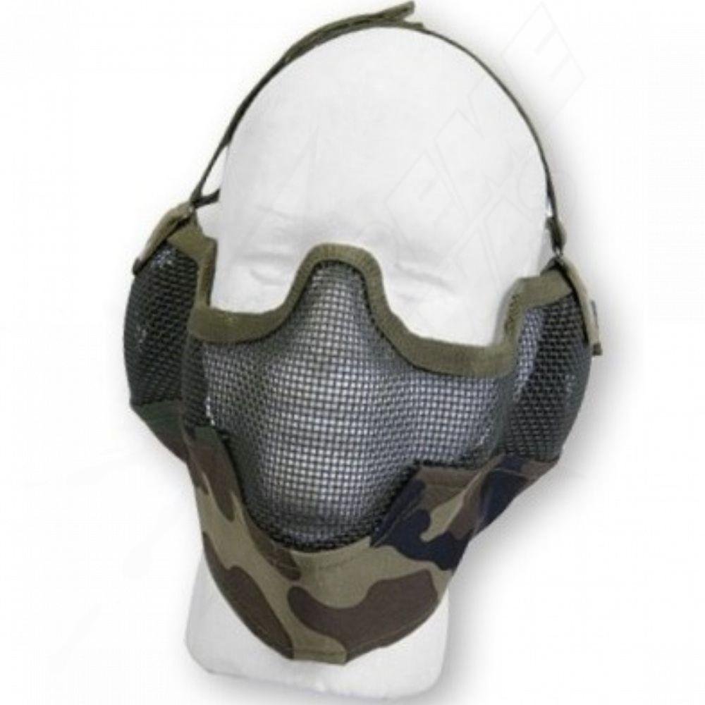 Mascara Media Cara Malla Woodland Camo Airsoft - Image 3