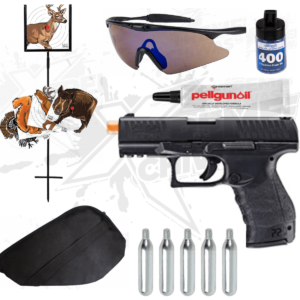 Pistola Airsoft Walther PPQ Negro Pack CO2 Bbs 6mm