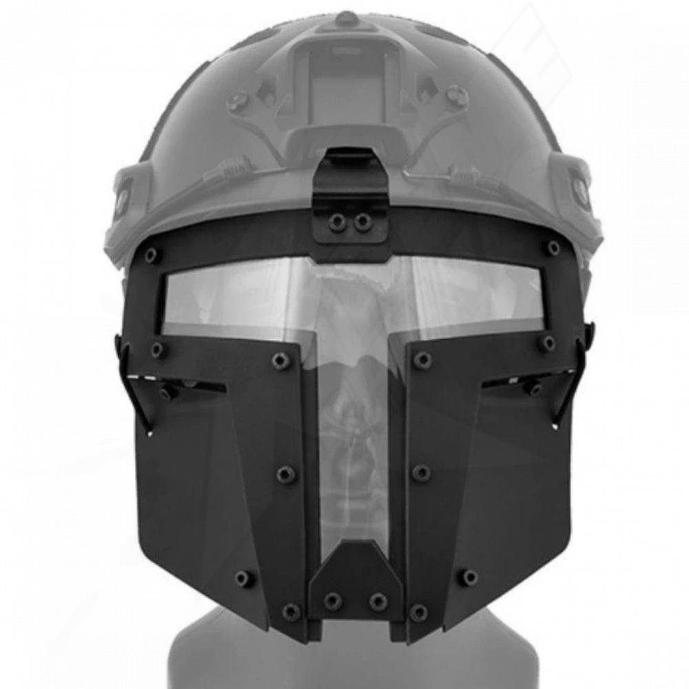 Careta Airsoft Negra Lancer Tactical Airsoft Casco Táctico Xtremechiwas