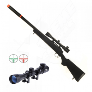 Rifle Airsoft Bolt Acción Mira 3-9x40 Bbs 6mm