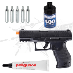 Pistola Airsoft Walther PPQ Negro CO2 Bbs 6mm
