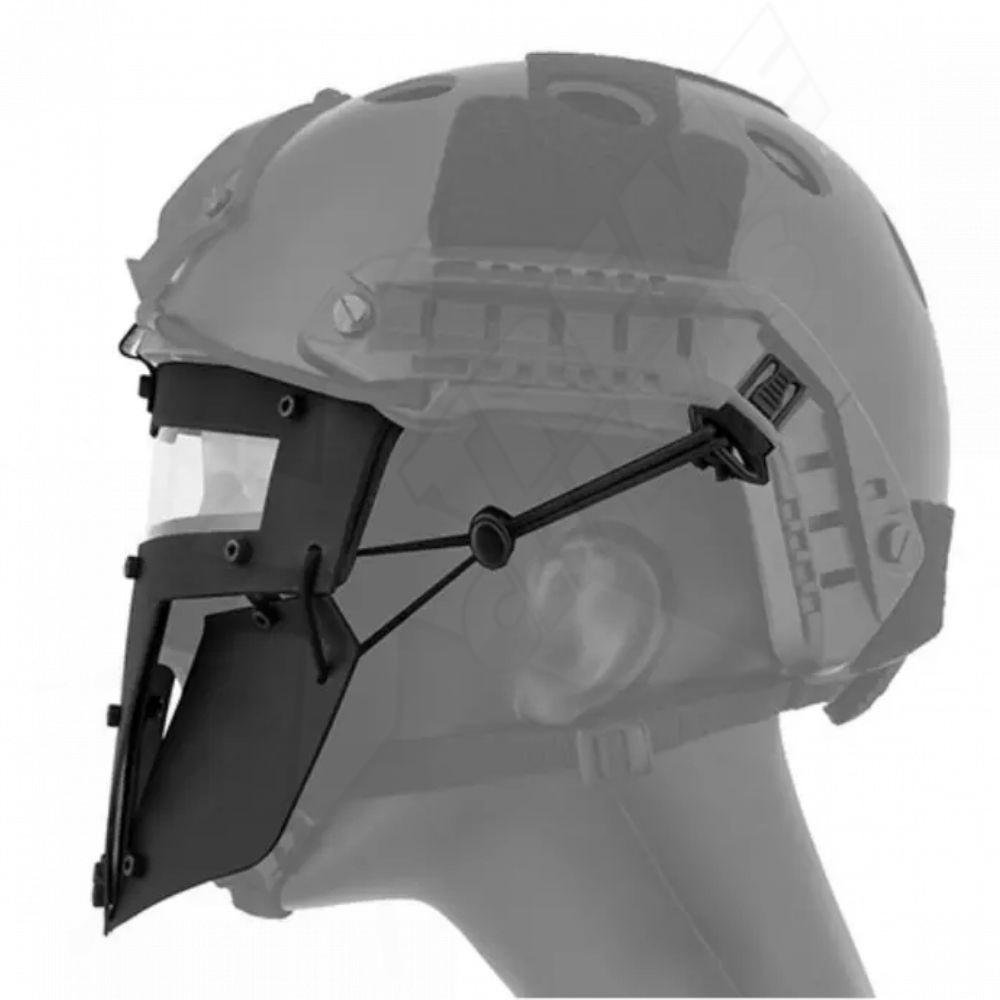 Careta Airsoft Negra Lancer Tactical Airsoft Casco Táctico Xtremechiwas - Image 2