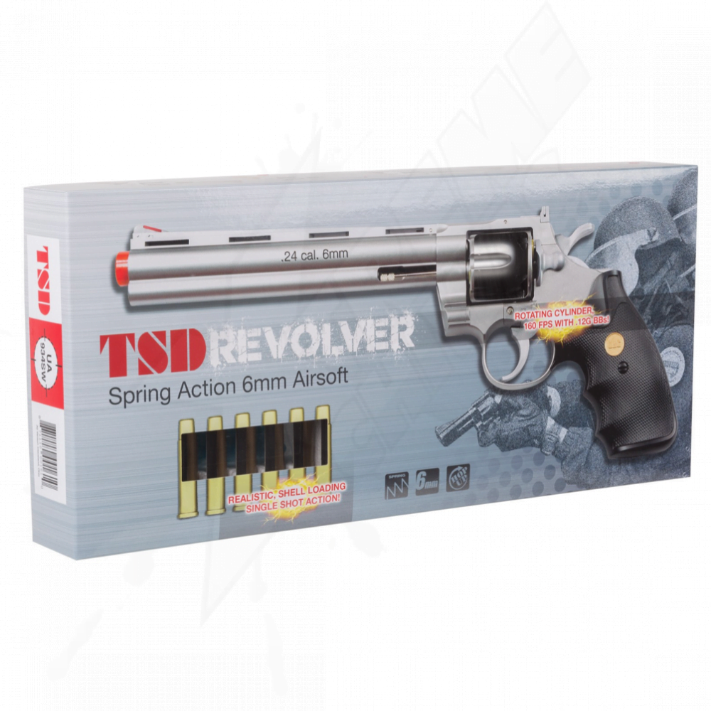 Revolver Airsoft TSD 934 6" Resorte Bbs 6mm - Image 5