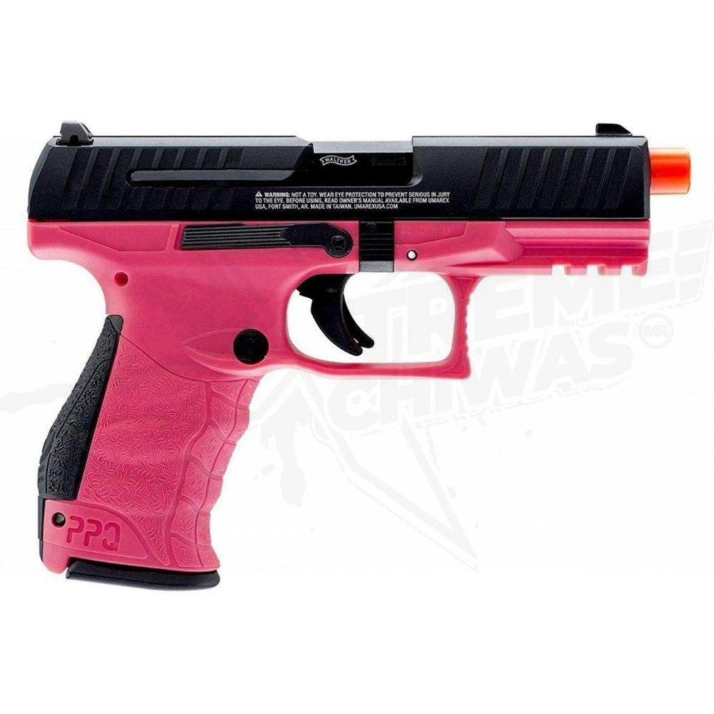 Pistola Airsoft Walther Ppq Rosa GBB 6mm Xtremechiwas - Image 2