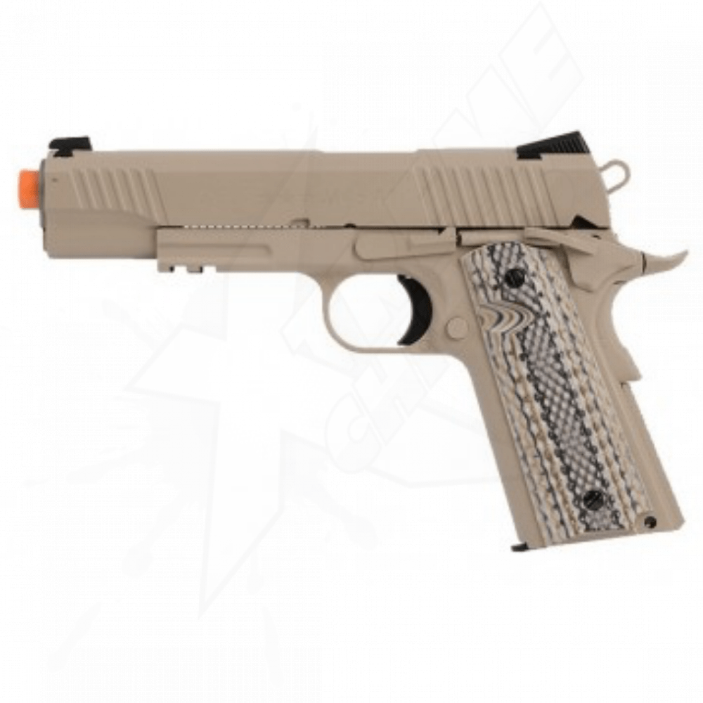 Pistola Airsoft Colt Government 1911 Desert Tan GBB Bbs 6mm