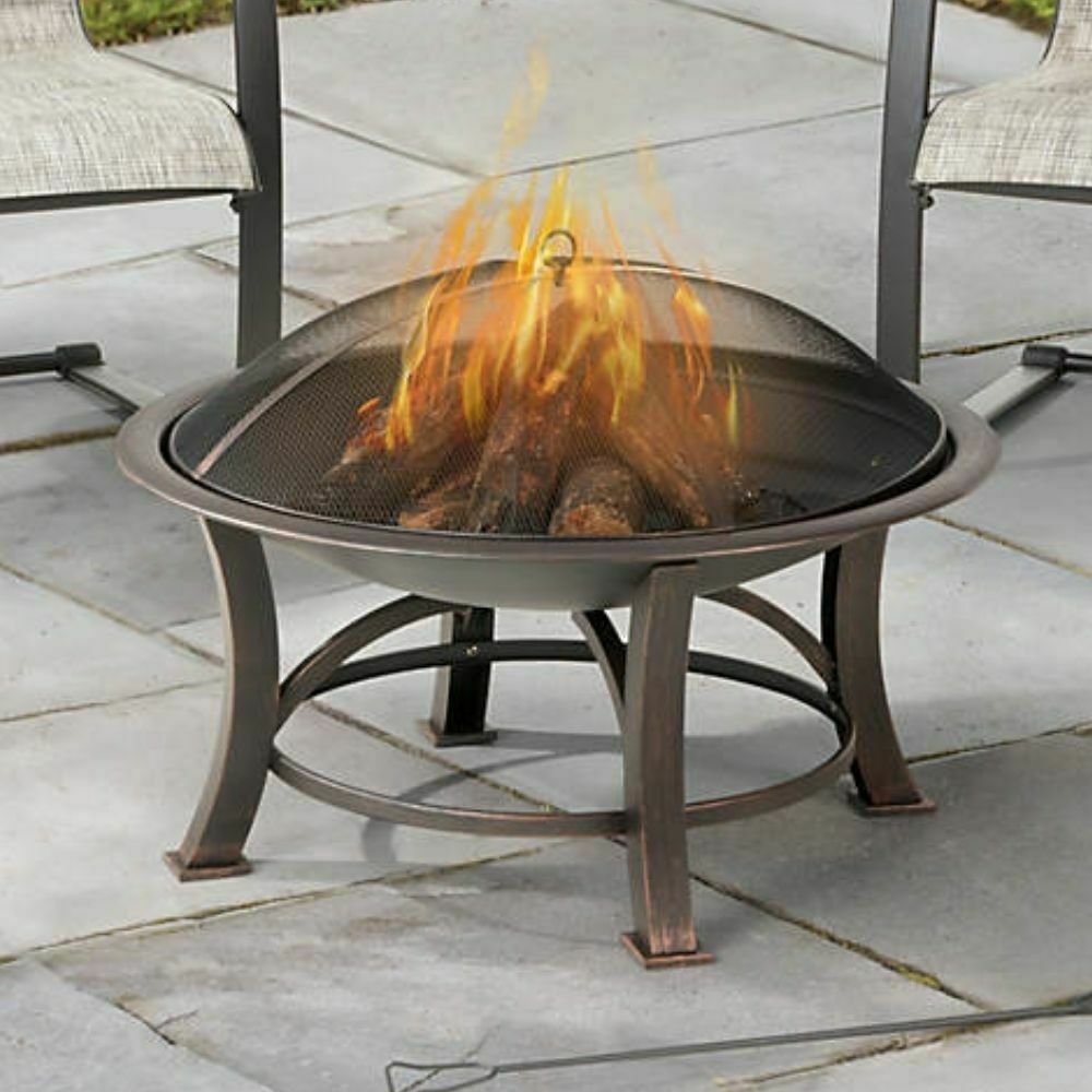 Fogata Moderna Mosaico en Vera Pozo de Fuego Invierno Para Jardín