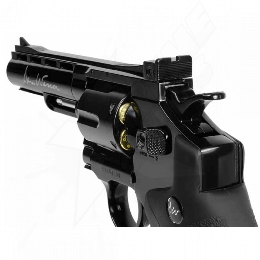 Revolver Dan Wesson 4" Black Full Metal CO2 .177 (4.5mm) - Image 4