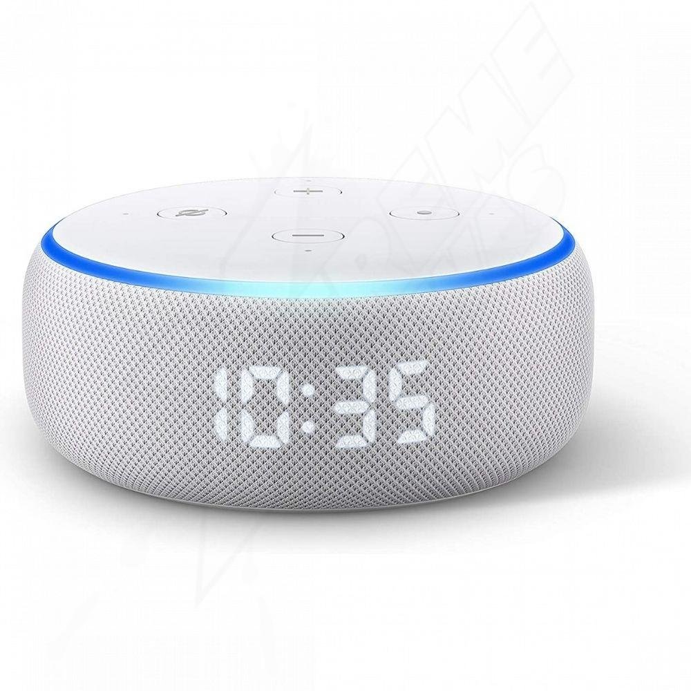 Bocina Alexa Echo Dot Tercera Generación Altavoz Inteligente con Reloj