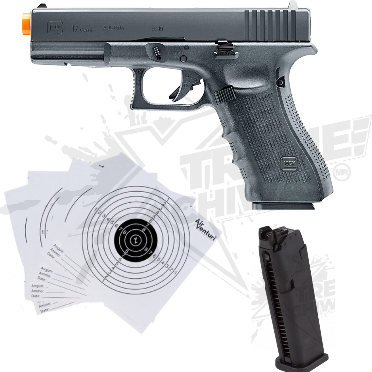 Pistola Glock 17 Gen4 GBB Green Gas 6mm Airsoft Umarex