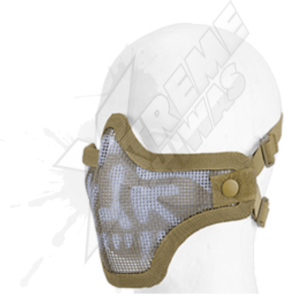 Mascara Media Cara Arena Malla Doble Correa Lancer Tactical