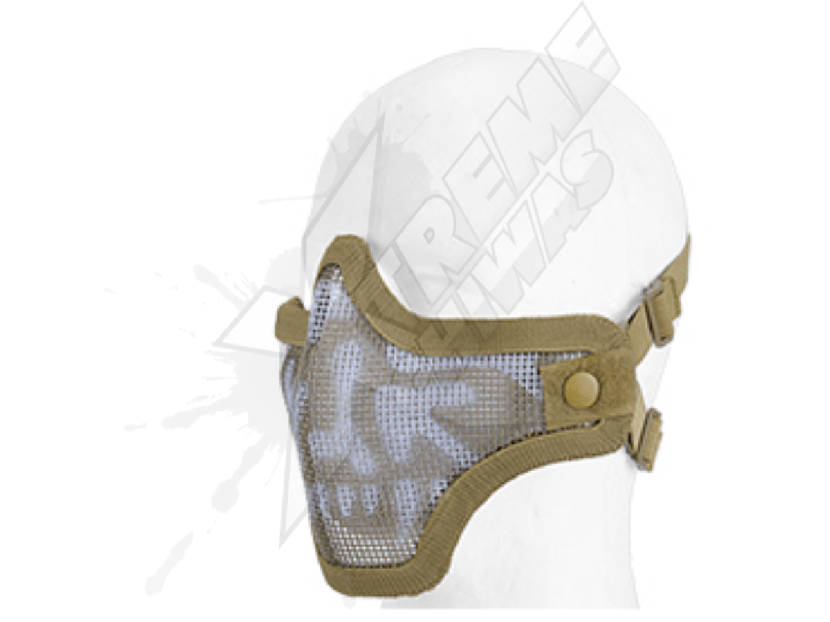 Mascara Media Cara Arena Malla Doble Correa Lancer Tactical