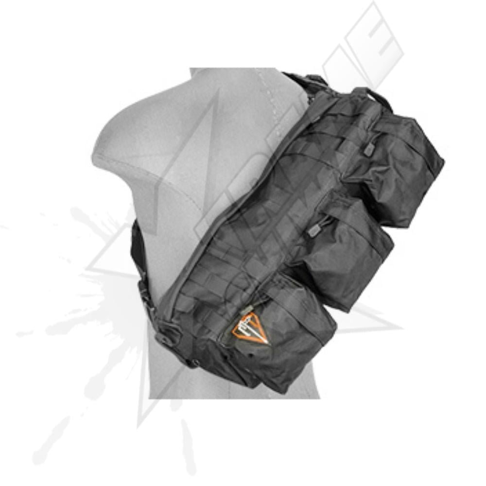 Maleta De Un Hombro Negra Nylon Tactical