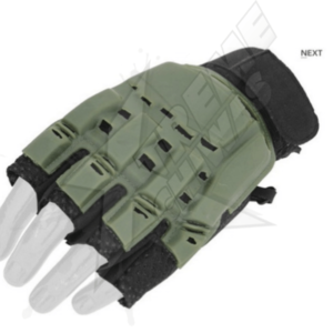 Guantes Verde Medio Dedo Lancer Tactical