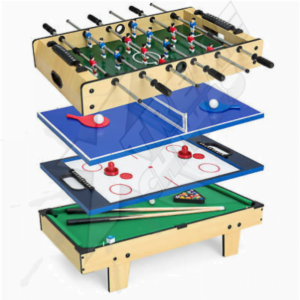 Mesa De Juego 4 En 1 Hockey Ping Pong Fut Arcade
