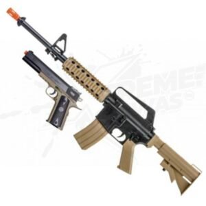 Combo Airsoft Colt M4-1911 Pistola Bbs 6mm