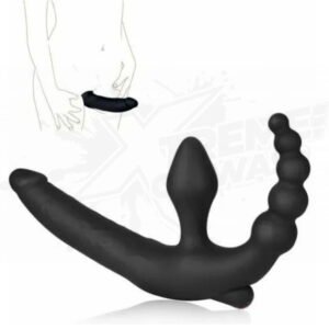 Juguete Sexual Dildo Doble Anal G-spot Vibrador Lesbianas