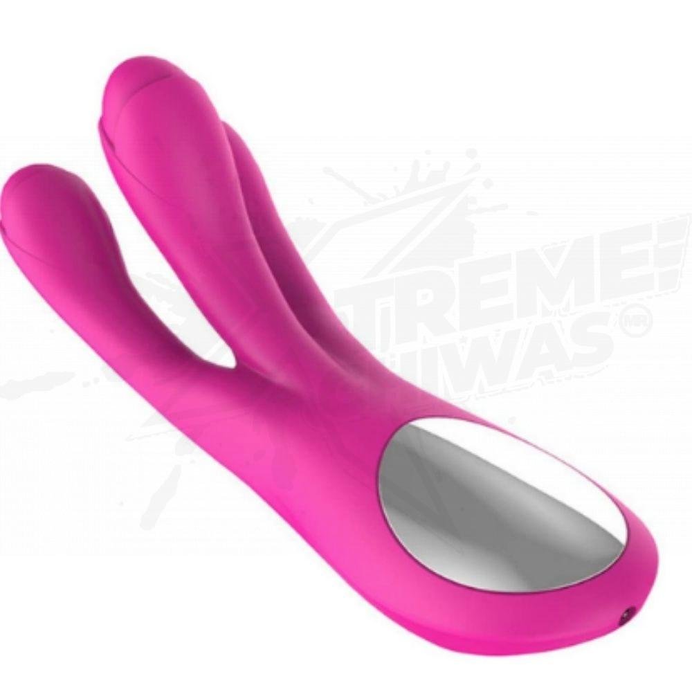 Juguete Sexual Vibrador Consolador 3 Cabezas - Image 2