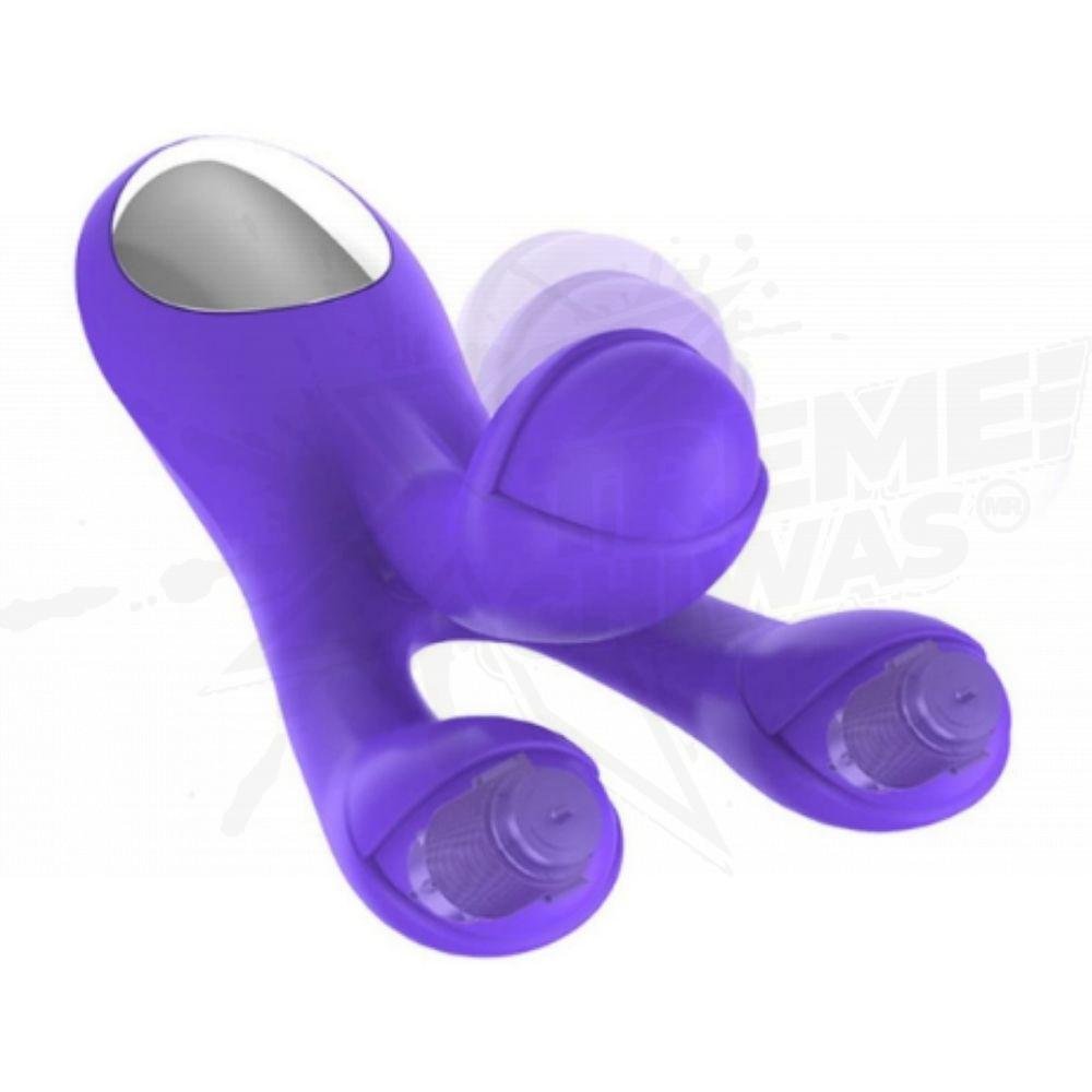 Juguete Sexual Vibrador Consolador 3 Cabezas
