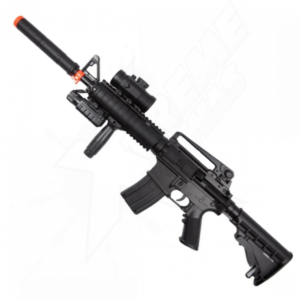 Rifle Airsoft M4 M83A2 Mira Red Dot Electrico Bbs 6mm