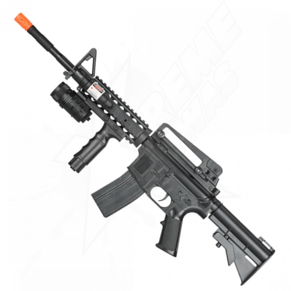 Rifle Plastico Airsoft M16 P1158b Resorte Bbs 6mm