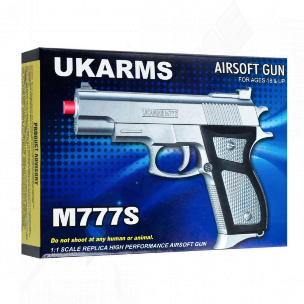 Pistola Airsoft Ukarms M777S Resorte Bbs 6mm - Image 2