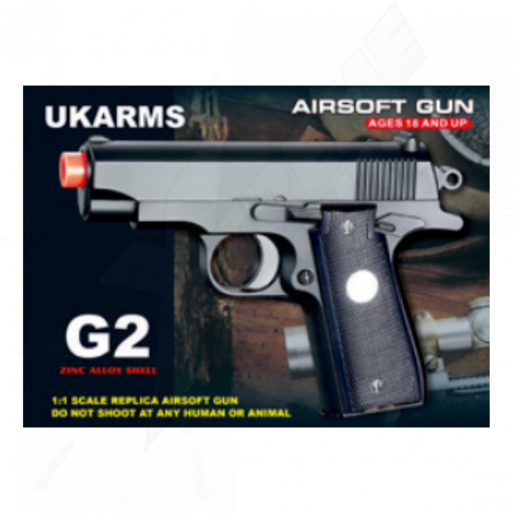 Pistola Airsoft Ukarms G2a Resorte Bbs 6mm - Image 3