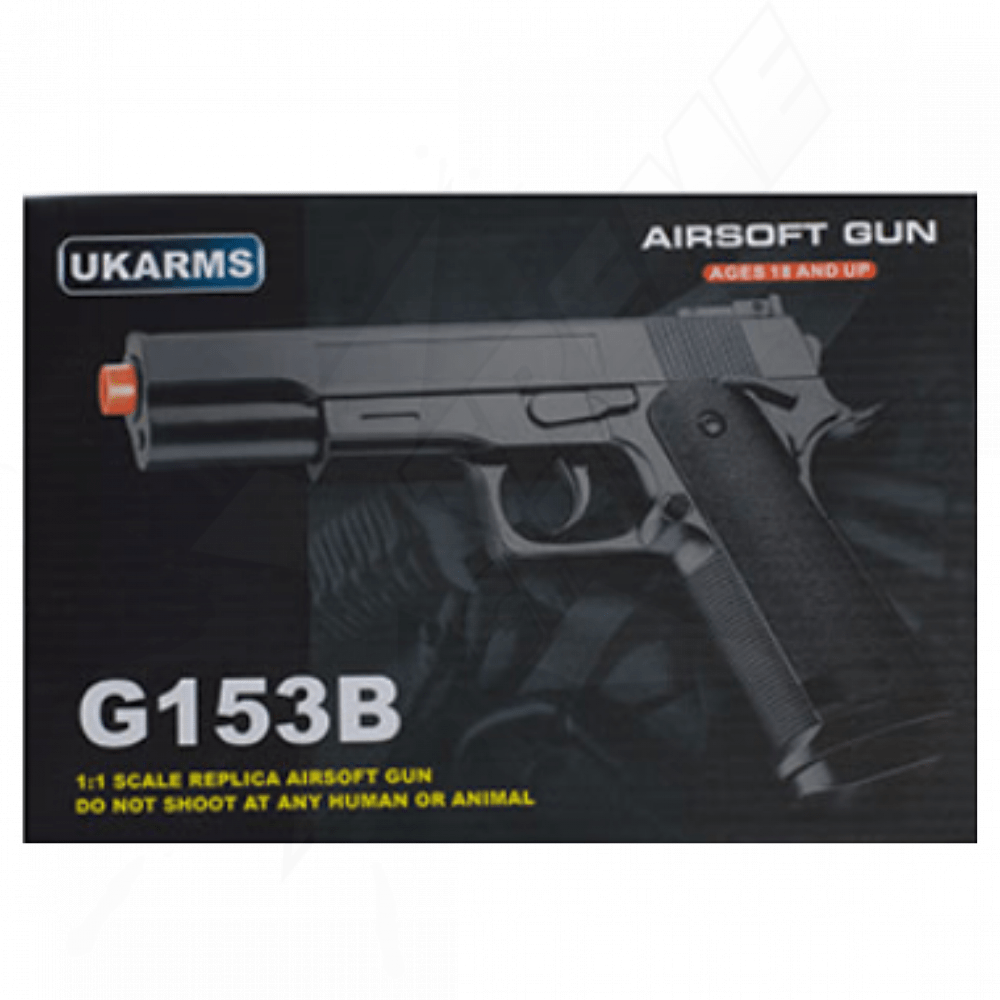Pistola Airsoft Ukarms M1911 G153b Resorte Bbs 6mm - Image 4
