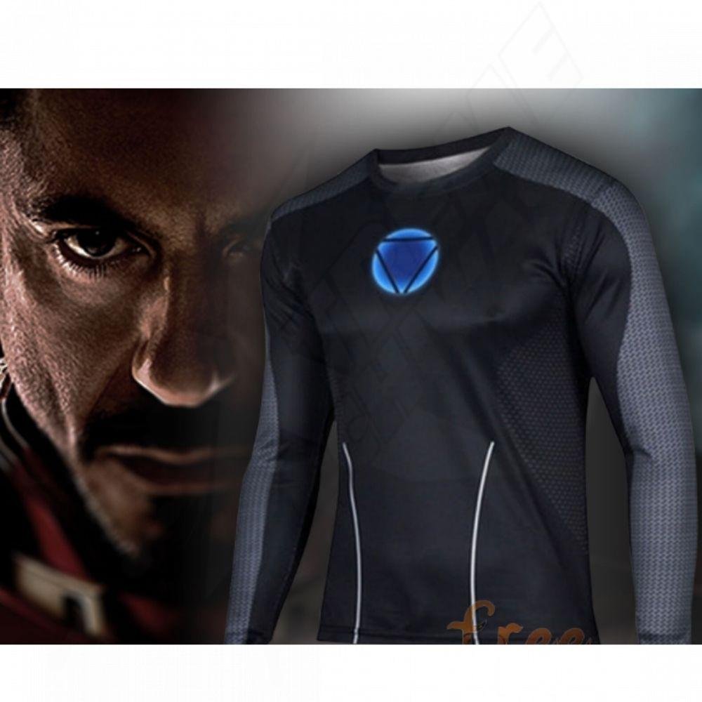 Camiseta Iron Man Black 3D Marvel Superhero - Image 2