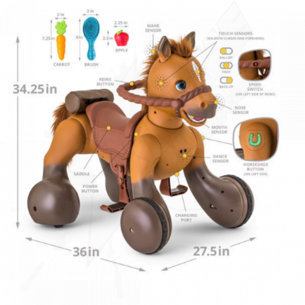 Juguete Pony Montable Hablante Interactivo 12v Kid Trax - Image 3