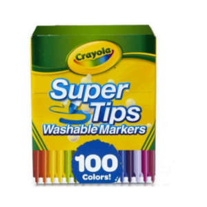 100 Marcadores Crayola Lavables De Linea Fina