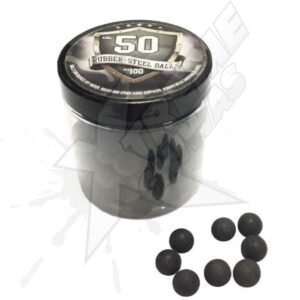 100 Pelotas Acero De Caucho Ruber Steel Balls .50